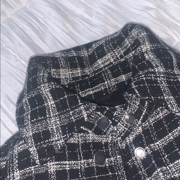 Black and white plaid Over shirt - Picture 3 of 4